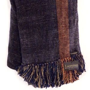 New Loominus Handwovens Chenille Throw Blanket  LG